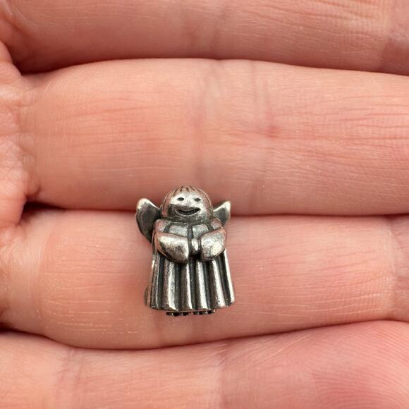Pandora Angel Of Hope Charm Sterling Silver Stamped S925 ALE Retired Tested Cute - Picture 4 of 9